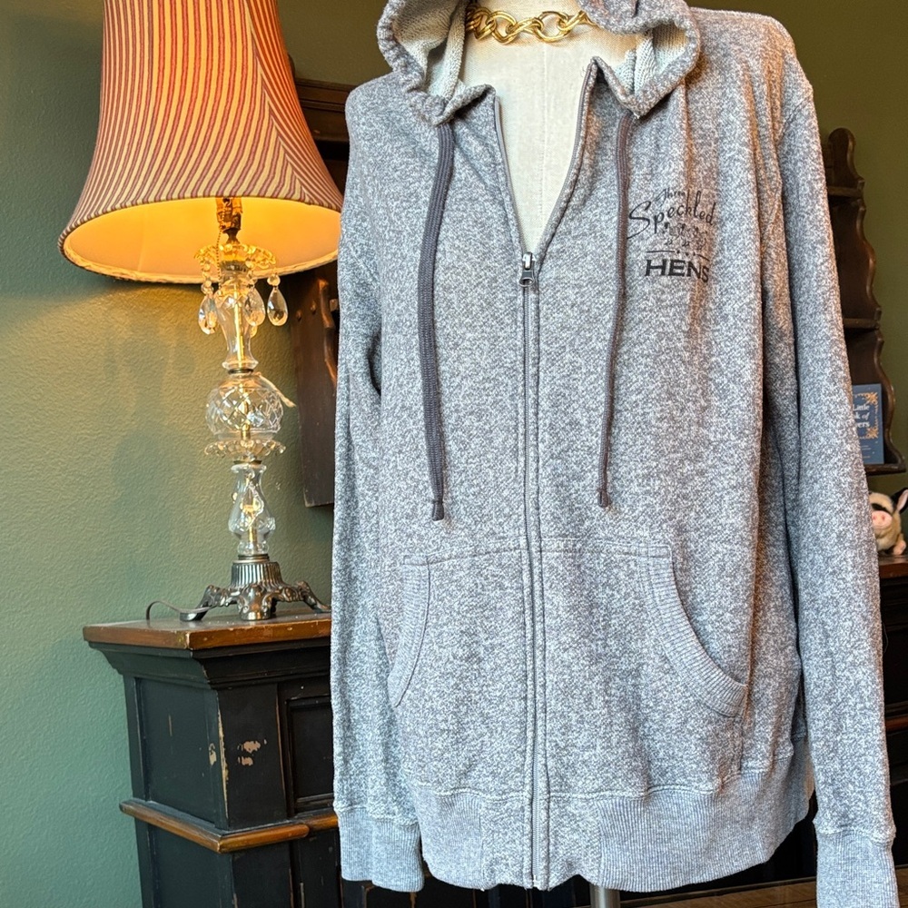 Gray fun Zip-Up Hoodie